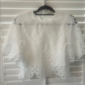 NWT Beautiful White Lace Blouse